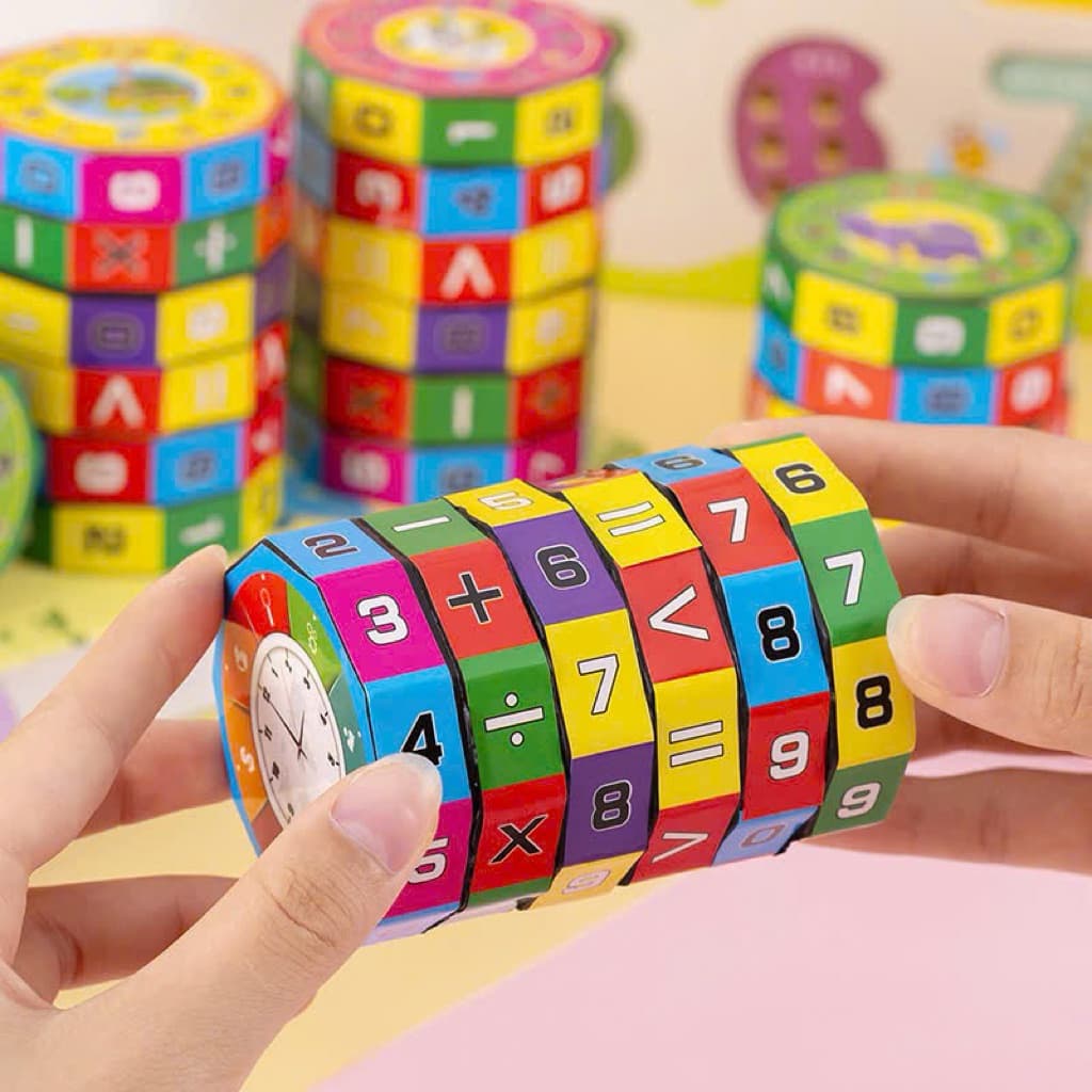 Đồ chơi Rubic Toán Học Cao cấp , Rubik Cho Bé Tập Làm Phép Tính Cộng, Trừ, Nhân Chia
