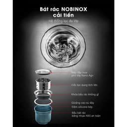 CHẬU RỬA BÁT 2 HỐ NOBINOX LIKEN NL700 6
