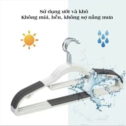 [ ComBo 50 ] Móc treo quần áo VINALUXURY chống trượt xoay 360 đa năng chất liệu nhựa cao cấp 7