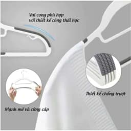 [ ComBo 50 ] Móc treo quần áo VINALUXURY chống trượt xoay 360 đa năng chất liệu nhựa cao cấp 8