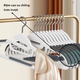 [ ComBo 30 ] Móc treo quần áo VINALUXURY - Móc Phơi Quần Áo , chất liệu nhựa cao cấp , Thép Chống Gỉ 8