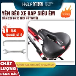 Yên xe đạp LÒ XO THÉP, Yên xe đạp thể thao êm ái chống nước phù hợp với mọi dòng xe - YB01 1