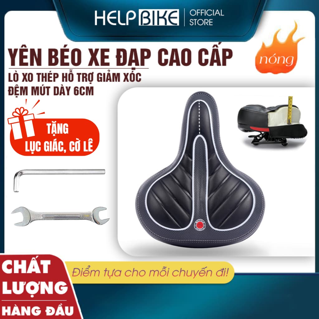 Yên xe đạp ,yên xe đạp thể thao LÒ XO siêu êm xe đạp thể thao YB02