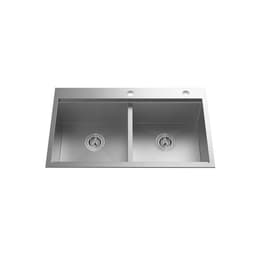 CHẬU RỬA BÁT 2 HỐ NOBINOX LIKEN NL785 2