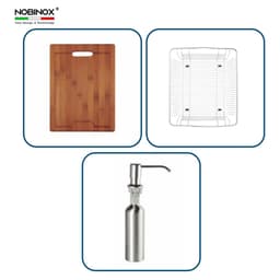 CHẬU RỬA BÁT 2 HỐ NOBINOX LIKEN NL785 8