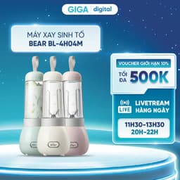 Máy xay sinh tố cầm tay Bear BL-4H04M - 2 cối: 0.4L + 0.35L - Công suất 150W - Bảo hành 18 tháng 1