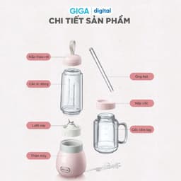 Máy xay sinh tố cầm tay Bear BL-4H04M - 2 cối: 0.4L + 0.35L - Công suất 150W - Bảo hành 18 tháng 8