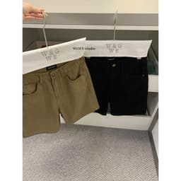 𝑨𝒏𝒏 𝑺𝒕𝒖𝒅𝒊𝒐  [SẴN] 𝐖𝐆𝐖𝐄/ Quần Jean Ngố 𝐖𝐆𝐖𝐄 10022, Quần Short Kaki Nữ Lưng Cao Form Suông Ống Rộng Basic 5