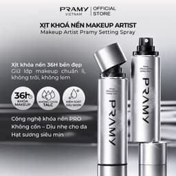PRAMY Xịt Khoá Nền Makeup Artist Khóa Chặt Lớp Trang Điểm Bền Bỉ Kiềm Dầu Lâu Trôi Dưỡng Ẩm Setting Spray 100ml 2