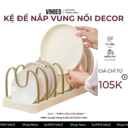 VINBEO Kệ để nắp vung nồi DECOR, giá để đĩa chảo đa năng có thể điều chỉnh khoảng cách trong nhà bếp ANHI004 1