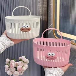 Combo 2c Giỏ Treo Tường  , Nhà Bếp,Đa Chức Năng Cho Nhà Tắm Gió Đựng Đồ Meme Xinh Xắn Dễ Thương 8