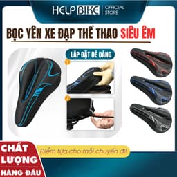 Bọc yên xe đạp thể thao siêu êm, Đệm lót yên xe đạp silicon chống mỏi và đau khi đạp xe - BY01 1