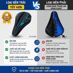 Bọc yên xe đạp thể thao siêu êm, Đệm lót yên xe đạp silicon chống mỏi và đau khi đạp xe - BY01 3
