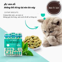 Bánh Thưởng Catnip Biscuits cho 40g hỗ trợ tiêu búi lông, sạch răng miệng - Méo Chò Uni 5
