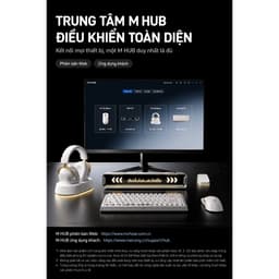 Chuột Gaming MCHOSE K7 V2 Ultra+ Chính Hãng Full VAT, PAW3955 TI 50K DPI, Dual 8K, Dock Sạc RGB 2