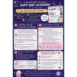 [DATE 3/2029] Bột tăng đề kháng Happi Baby Lactoferrin 100mg Hỗ Trợ Tăng Cường Miễn Dịch 8