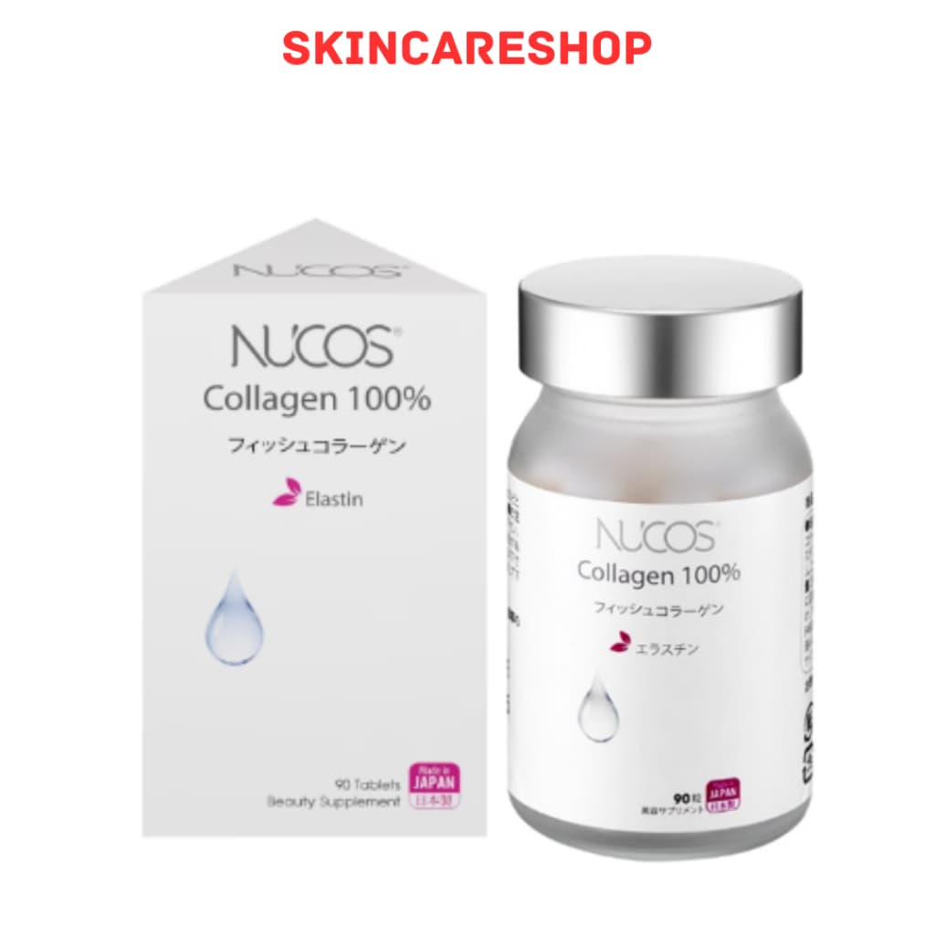 Viên Uống Nucos Collagen 100% Dưỡng Trắng Da (Hộp 90 Viên)