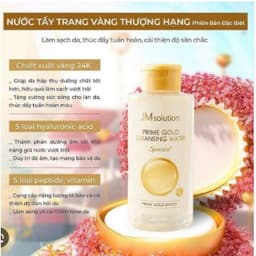 Nước Tẩy Trang JM Solution Prime Gold Cleansing Water 500ml 3