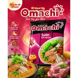 [Chính Hãng] Mì Omachi Xốt Bò Hầm Đậm Đà, Mì Khoai Tây Sợi Dai, Mì Ăn Liền Đậm Vị Cao Cấp, Thùng 30 gói 1