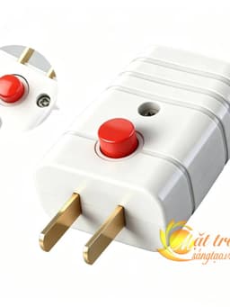 Phích cắm điện công tắc bật tắt - ĐẦU CẮM ĐIỆN 2 CHÂN Hạn chế tia lửa điện 2500W 10A NHỰA PC CHỊU NHIỆT 11
