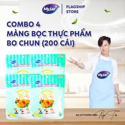 COMBO 4 (1 bịch 50 cái ) Màng Bọc Thực Phẩm Bo Chun MyJae 2