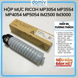 Hộp Mực Ricoh MP3054 MP3554 MP4054 MP5054 IM2500 IM3000 IM4000 In Đậm Nét Sạch Nền MIVDO 1