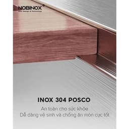 CHẬU RỬA BÁT 2 HỐ NOBINOX LIKEN NL749 8