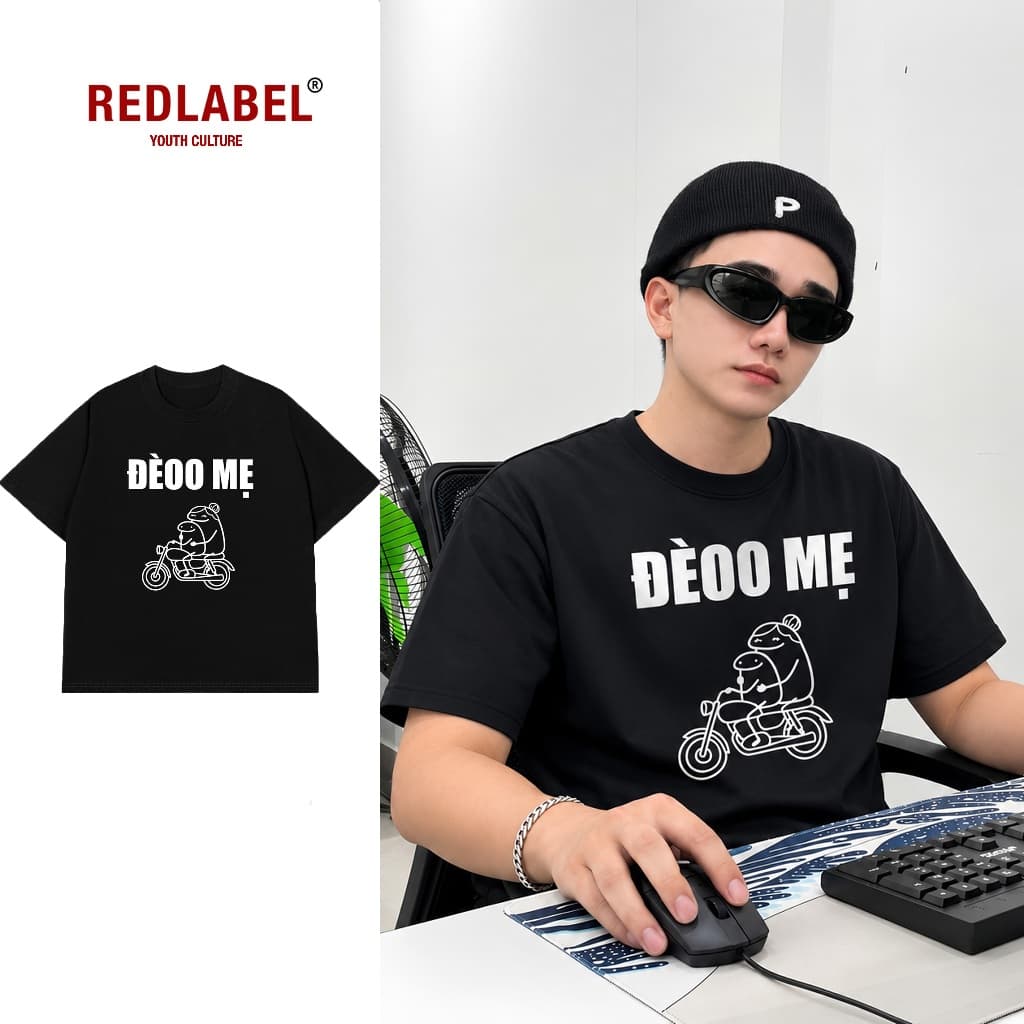 Áo Thun ĐÈO MẸ Áo Phông REDLABEL Cotton 100% Oversize Nam Nữ TS105