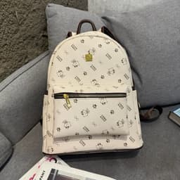 Balo Cow Kitty Size 40 Bản Quai To Da PU Cao Cấp – Balo Đi Học, Đi Chơi Form Lớn Nhiều Ngăn 4