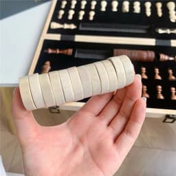 Cờ Vua  Đế Nam Châm Gỗ Sồi Gắn Cờ Vua Xuất Mỹ 2 trong 1 kèm Cờ ĐamMagnetic Chess Board Nhiều Size 5