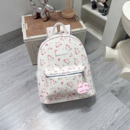 Balo Học Sinh Nữ Size 40 Họa Tiết Thỏ Hồng Pastel Dễ Thương – Balo Đi Học Form Chuẩn Quai Êm 6