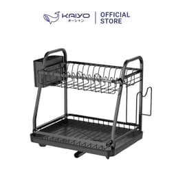 Giá úp bát 2 tầng Kaiyo có khay hứng, thoát nước 38x29cm KaiyoVN [KDR-6100] 1