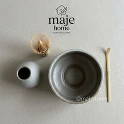 Bát matcha chawan gốm thủ công kèm đế chasen. Bộ trà đạo nhật bản bát đánh trà matcha cao cấp - Majehome 3