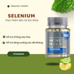 Thực phẩm bảo vệ sức khỏe Essential Minerals Selenium Siberian – 60 viên 1