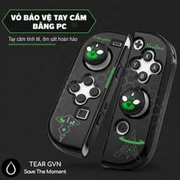 Ốp cứng bảo vệ và cặp nút bọc IINE họa tiết Pokemon / Zelda / Splatoon cho Nintendo Switch OLED 5