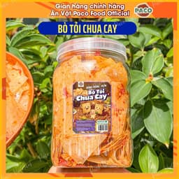 [PHIÊN BẢN NÂNG CẤP MỚI] Bò tỏi chua cay phiên bản siêu ngon nhà Paco Food ăn vặt hot trend ngon ghiền hủ 350g/túi 500g 9