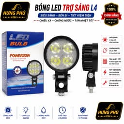 Bóng led trợ sáng l4 lắp cho xe máy xe điện 1