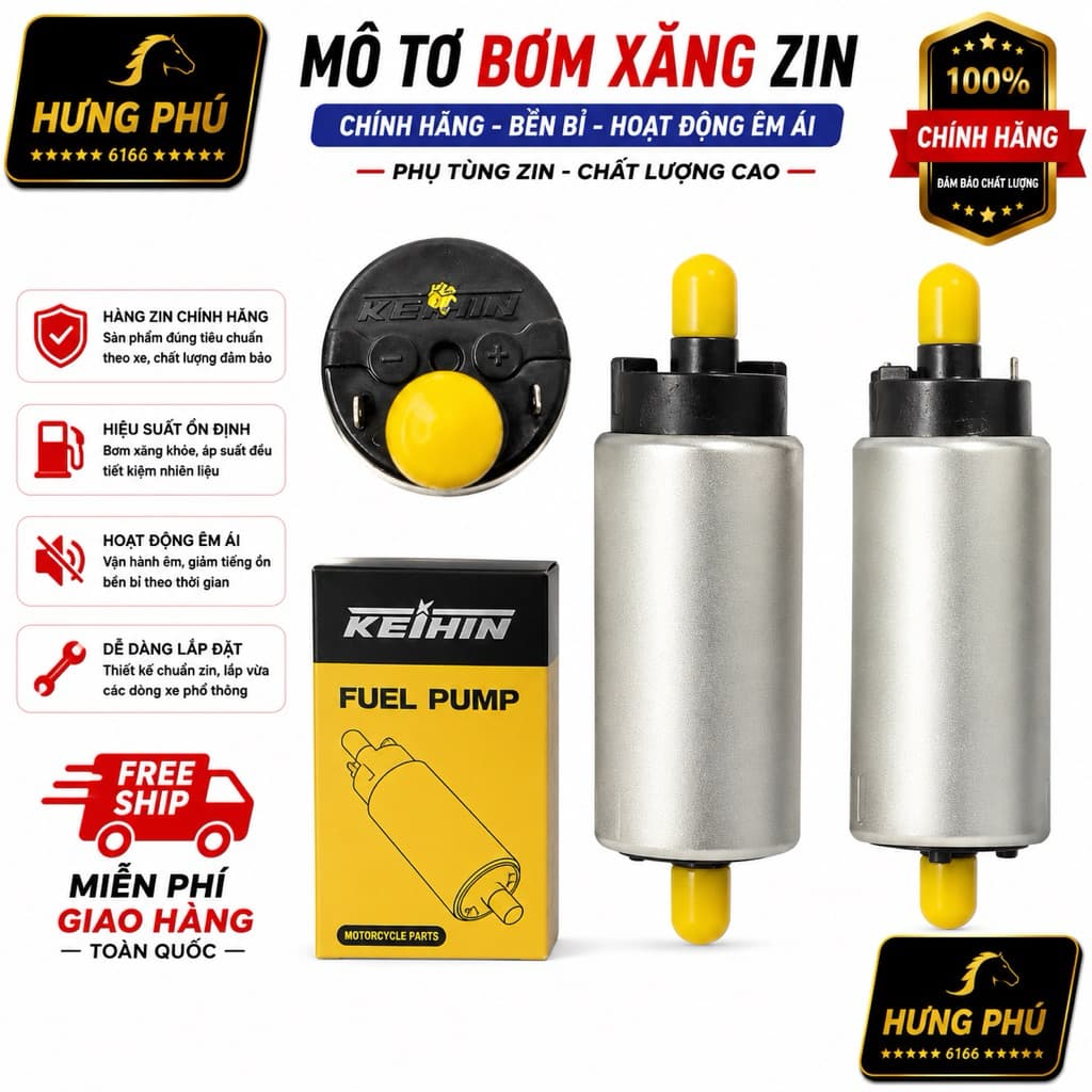 Mô tơ bơm xăng zin abl125/k44/sh/pcx