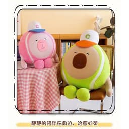 Gấu bông capybara dễ thương - Bóng chày, bóng tennis độc đáo 3