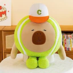 Gấu bông capybara dễ thương - Bóng chày, bóng tennis độc đáo 2