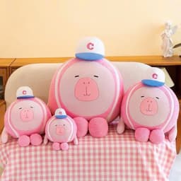 Gấu bông capybara dễ thương - Bóng chày, bóng tennis độc đáo 7