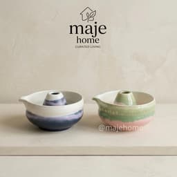 Bộ chawan và đế chasen gốm sứ pha matcha cao cấp. Bát đánh trà matcha phong cách Nhật Bản - Majehome 2