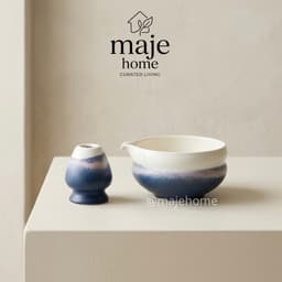 Bộ chawan và đế chasen gốm sứ pha matcha cao cấp. Bát đánh trà matcha phong cách Nhật Bản - Majehome 4