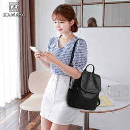 Balo Nữ Da PU Mềm Thích Hợp Đi Học Đi Chơi Hàng Nội Địa Trung ZAMANI BAG Nhập Khẩu B0001 8