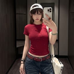 Áo Thun Baby Tee Nữ Kim Tuyến Dáng Ôm PINKSTORE29 Kiểu Lấp Lánh A51336 3