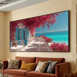 Tranh Cửa Sổ Phong Cảnh Bắc Âu Chất Liệu Tráng Gương Cao Cấp Có Khung- Tranh Treo Decor Phòng Khách, Homesstay 6
