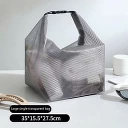 Túi Lưới Đựng Mỹ Phẩm Đồ Cá Nhân Chống Thấm NƯớc, Gấp Gọn, Nhanh Khô, Size Lớn Siêu Tiện Lợi 3