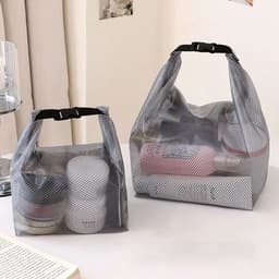 Túi Lưới Đựng Mỹ Phẩm Đồ Cá Nhân Chống Thấm NƯớc, Gấp Gọn, Nhanh Khô, Size Lớn Siêu Tiện Lợi 1