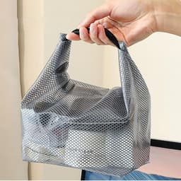 Túi Lưới Đựng Mỹ Phẩm Đồ Cá Nhân Chống Thấm NƯớc, Gấp Gọn, Nhanh Khô, Size Lớn Siêu Tiện Lợi 7
