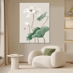 Tranh Hoa Sen phong cách hiện đại trang trí phòng khách, nhà hàng, spa, khách sạn Tranh trang trí phòng khách 9